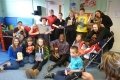 Visitors from St Francis' Church with children at Cherry Trees and larger than life TV presenter and entertainer Dave Benson Phillips.