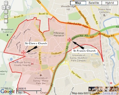 Parish Of Westborough Guildford How To Find Us