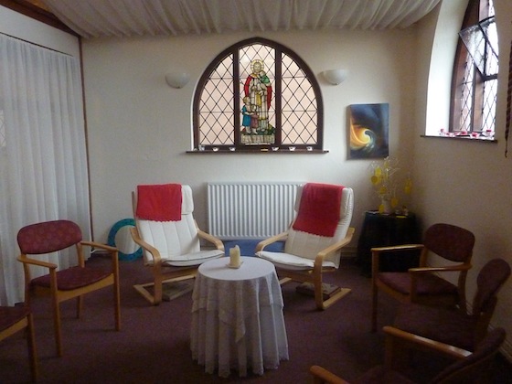 The 'quiet room' at St Francis' Church