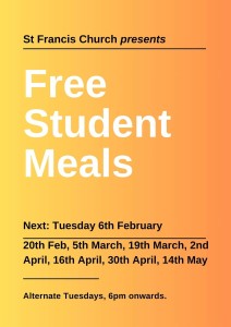 Enjoy free student meals